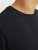 Jack & Jones CORP Logo T-Shirt Black w Small Black Print - Trička - Trička nadměrné velikosti - 2XL-14XL