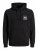 Jack & Jones JJLOCK SWEAT HOOD Black - Mikiny & Mikiny s kapucí - Mikiny & Mikiny s kapucí 2XL-12XL