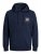Jack & Jones JJLOCK SWEAT HOOD Navy - Mikiny & mikiny s kapucí - Mikiny & Mikiny s kapucí 2XL-12XL