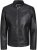 Jack & Jones Rocky Urban Rider Leather Jacket Black - Bundy - Bundy Nadměrné Velikosti - 2XL-8XL