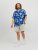 Jack & Jones JORLUKE FLORES Resort Shirt Nautical Blue - Košile - Košile 2XL-10XL