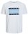 Jack & Jones JORJOSHUA T-shirt Bright White - Trička - Trička nadměrné velikosti - 2XL-14XL