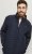 Jack & Jones MULTI SET-IN Sleeves Quilted Jacket With Collar Navy Blazer - Bundy - Bundy Nadměrné Velikosti - 2XL-8XL