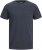 Jack & Jones ORGANIC T-Shirt Navy Blazer/Melange - Trička - Trička nadměrné velikosti - 2XL-14XL
