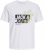  Jack & Jones Jaxon Crew Neck T-Shirt White - Trička - Trička nadměrné velikosti - 2XL-14XL
