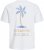 Jack & Jones Summer Vibes Crew Neck T-Shirt White - Trička - Trička nadměrné velikosti - 2XL-14XL
