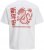 Jack & Jones Snake Dragon Crew Neck T-Shirt Bright White - Trička - Trička nadměrné velikosti - 2XL-14XL
