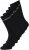 Jack & Jones BASIC LOGO Tennis Socks 5-Pack Black - Spodní prádlo - Spodní Prádlo Nadměrné Velikosti 2XL-8XL