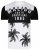 Kam Jeans 5228 Malibu T-shirt Black/White - Trička - Trička nadměrné velikosti - 2XL-14XL
