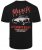 Kam Jeans 5710 Legendary Racing Slub Tee With Back Print Black - Trička - Trička nadměrné velikosti - 2XL-14XL