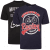 Kam Jeans 5712 Twin Pack Motorcycle/Cycle Print Tee Black and Navy - Trička - Trička nadměrné velikosti - 2XL-14XL