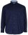 Kam Jeans 6158 Long Sleeve Dobby Embroidery Shirt Navy - Košile - Košile 2XL-10XL
