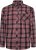 Kam Jeans 6301 LS Casual Check Shirt Red - Košile - Košile 2XL-10XL