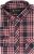 Kam Jeans 6301 LS Casual Check Shirt Red - Košile - Košile 2XL-10XL