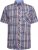 Kam Jeans 6313 Casual Check Short Sleeve Shirt Grey - Košile - Košile 2XL-10XL
