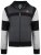 Kam Jeans 702 Cut and Sew Hoodie Charcoal - Mikiny & mikiny s kapucí - Mikiny & Mikiny s kapucí 2XL-12XL