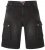 Kam Jeans Ivan Cargo Shorts Black - Šortky - Šortky Nadměrné Velikosti W40-W60
