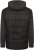 Kam Jeans KV135 Quilted Zip Thru Hoody with Padded Body & Jersey Sleeves Black TALL SIZES - PÁNSKÉ OBLEČENÍ MT-6XLT - TALL-velikosti