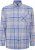 Kam Jeans P038 LS Premium Cotton Check Shirt Denim - Košile - Košile 2XL-10XL
