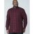 D555 Theo Long Sleeve Check Shirt - Košile - Košile 2XL-10XL