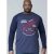 D555 Neill Long Sleeve T-shirt Navy - Trička - Trička nadměrné velikosti - 2XL-14XL