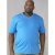 D555 Signature V-neck T-shirt Blue - Trička - Trička nadměrné velikosti - 2XL-14XL