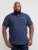 D555 Rogers Printed Polo Navy - Polokošile - Polokošile 2XL-8XL - Trička s límečkem 2XL-8XL