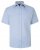 Kam Jeans 6283 Casual SS Herringbone Shirt Blue - Košile - Košile 2XL-10XL