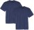 Adamo Marlon Comfort fit 2-pack T-shirt Denim Blue - Trička - Trička nadměrné velikosti - 2XL-14XL