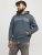 Jack & Jones CALEB Hoodie Blue - Mikiny & mikiny s kapucí - Mikiny & Mikiny s kapucí 2XL-12XL