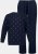 JP1880 Two-piece Pyjamas Long Sleeve and Long Trousers Navy - Spodní prádlo - Spodní Prádlo Nadměrné Velikosti 2XL-8XL