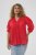 Kaffe Curve Karlia 3/4 Sleeve Blouse Red - Halenky - 