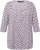 Ulla Popken Polka Dot 3/4 Sleeve Square Neck A-Line Tee Light Blue-Grey - Potištěná trička pro ženy - 