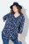 Ulla Popken Asymmetric Cowboy Boot Print Tee Dark Blue - Potištěná trička pro ženy - Dámská trička s potiskem