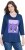 Ulla Popken Fashion Graphic T-Shirt Dark Blue - Potištěná trička pro ženy - 