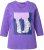 Ulla Popken Fashion Graphic T-Shirt Purple - Potištěná trička pro ženy - 