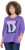 Ulla Popken Fashion Graphic T-Shirt Purple - Potištěná trička pro ženy - 