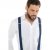JP1880 Suspenders X-Shape Navy - Všechno oblečení - Pánské nadměrné velikosti