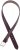 Ulla Popken Snake Embossed Belt Burgundy - Dámské pásky - 