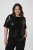 Kaffe Curve Mirana Sequin Blouse Black - Halenky - 
