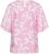 Kaffe Curve Marla Blouse Pink Frosting Chalk Leaf - Halenky - 