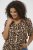 Kaffe Curve Ami Short Sleeve Blouse Printed Leopard - Halenky & tuniky - 