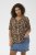 Kaffe Curve Ami Short Sleeve Blouse Printed Leopard - Halenky & tuniky - 