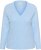 Kaffe Curve Jilanda V-Neck Pullover Blue - Svetry & pletené oděvy - 