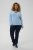 Kaffe Curve Jilanda V-Neck Pullover Blue - Svetry & pletené oděvy - 