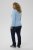 Kaffe Curve Jilanda V-Neck Pullover Blue - Svetry & pletené oděvy - 
