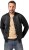 JP1880 College Jacket Scuba Fabric with Zipper Black - Bundy - Bundy Nadměrné Velikosti - 2XL-8XL
