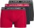 Jack & Jones Hector Solid Trunks 3-Pack Navy/Red/Grey - Boxerky - Boxerky 2XL-12XL