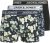 Jack & Jones Acray Flower Boxers 3-Pack Black/Navy - Spodní prádlo - Spodní Prádlo Nadměrné Velikosti 2XL-8XL