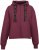 Nora Mikken GERTRUD Cropped Hoodie Burgundy - Mikiny & mikiny s kapucí - 